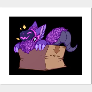 Protogen in a Box - Purple Posters and Art